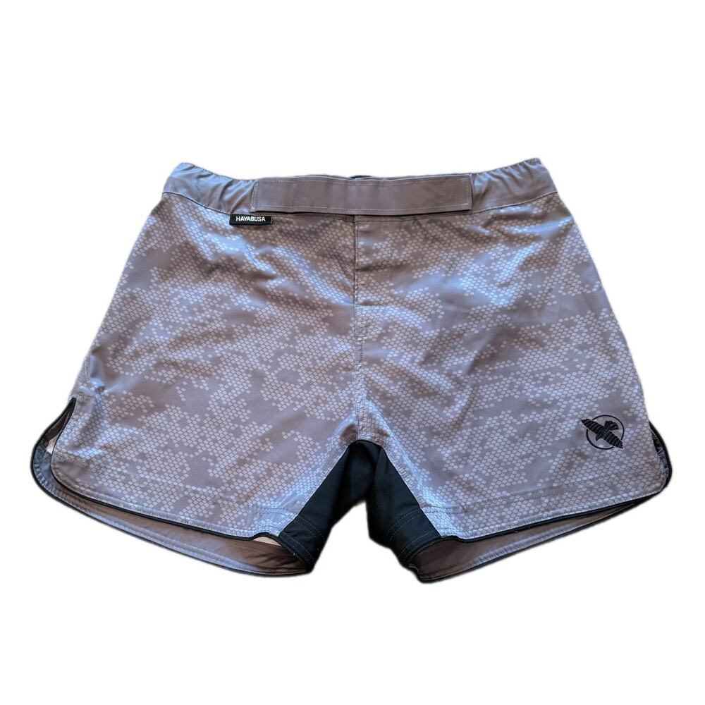 Hayabusa Hexagon Mid-Thigh Fight Shorts Men’s XL - Grey